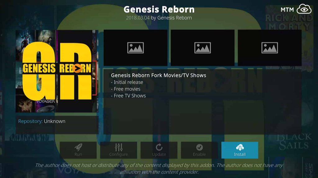 Click Install Button to Start Installation
