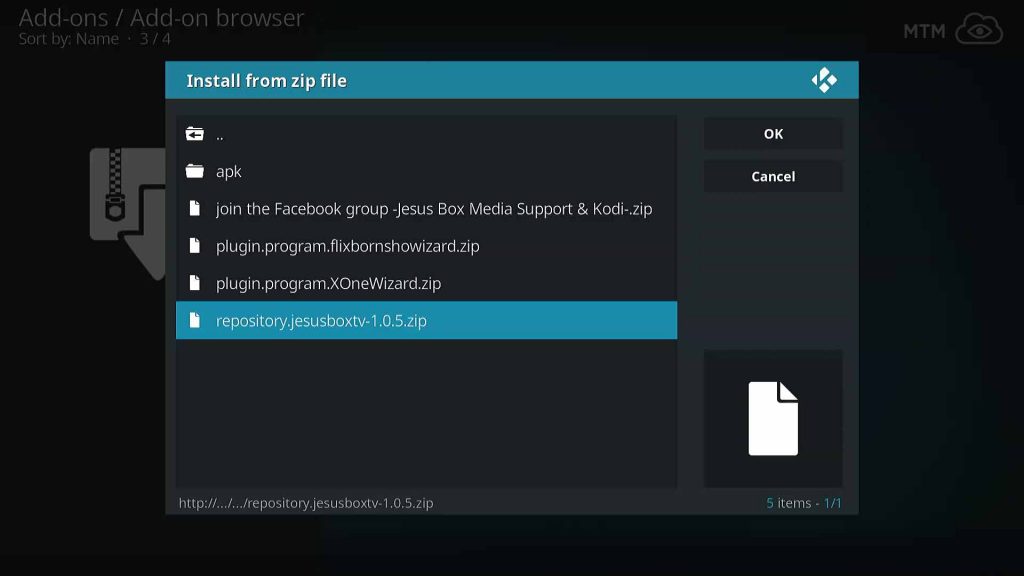 Install From the Latest JesusBoxTV Repository Zip File