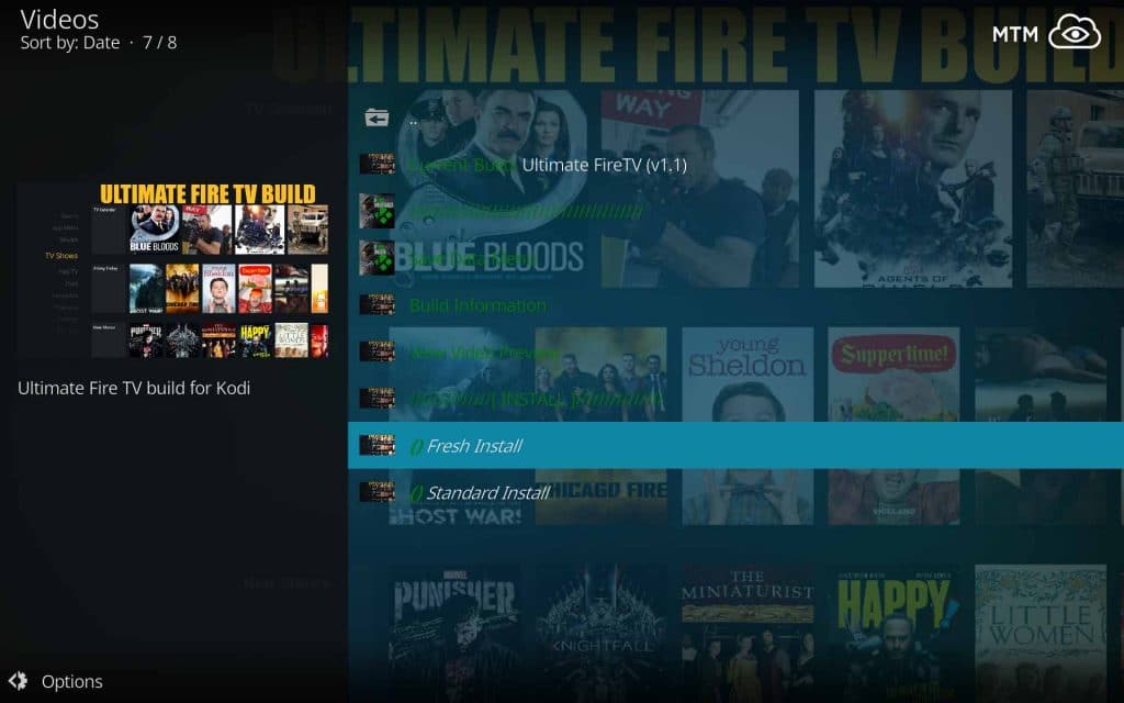 Fresh Install Ultimate FireTV Build to Clean Reset Kodi 18