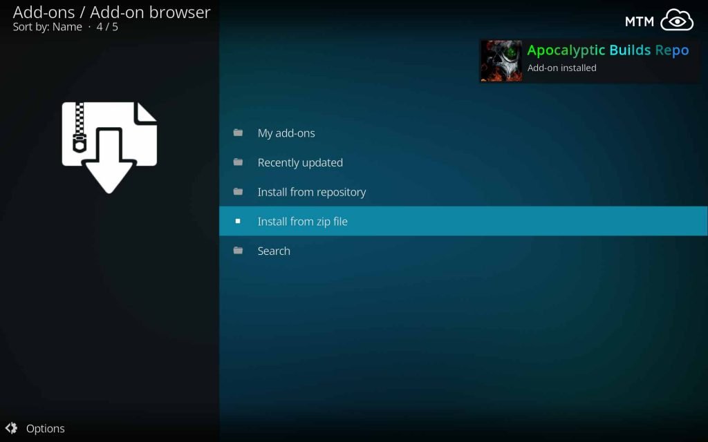 Apocalyptic Builds Repo Add-on Installed Alert