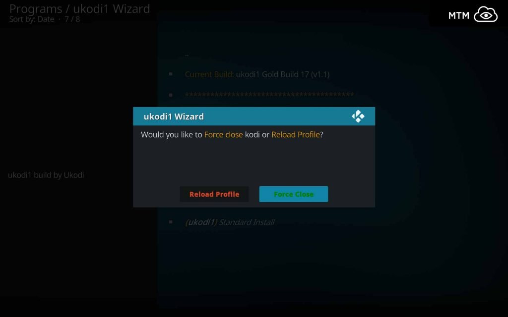 Force Close Kodi to Improve UKodi1 Gold Install Success