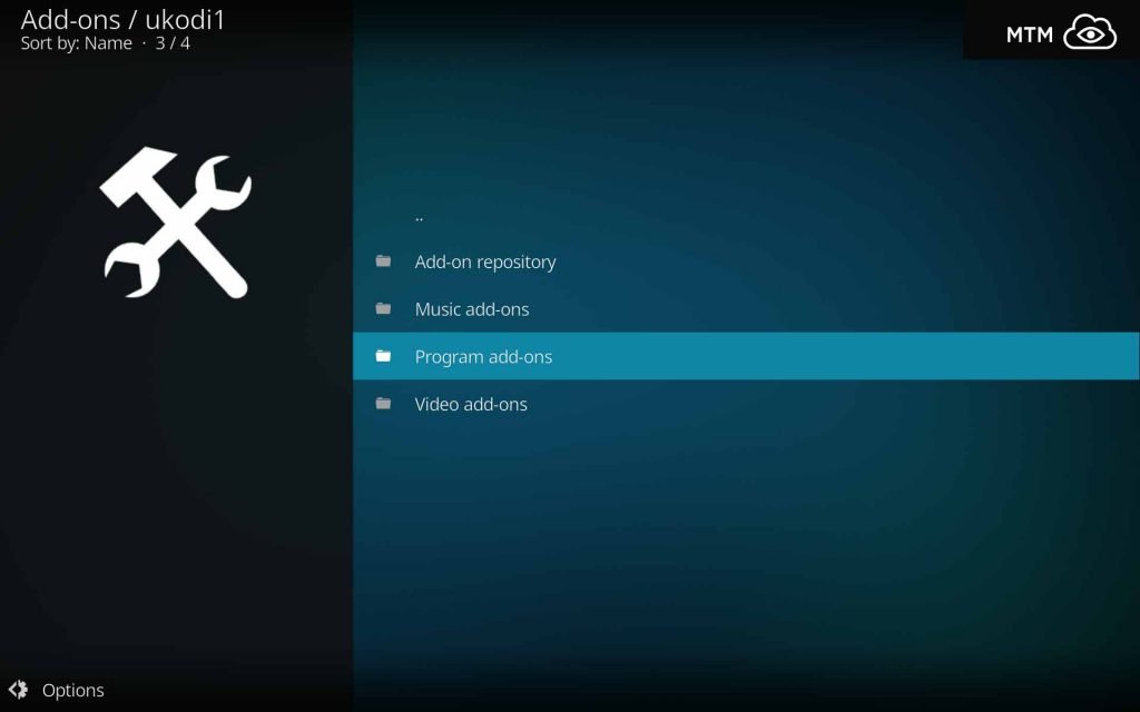 Go Into ukodi1 Program add-ons Directory