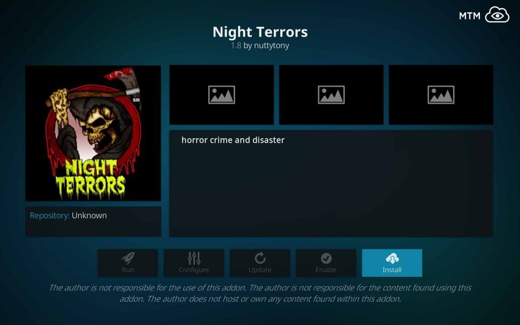 install night terrors kodi addon for great horror movies