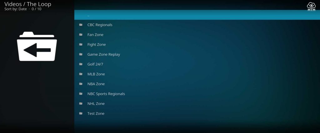 streaming sports channels category listings