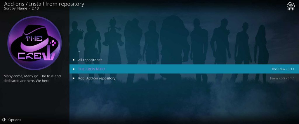 the crew kodi video add-on repository