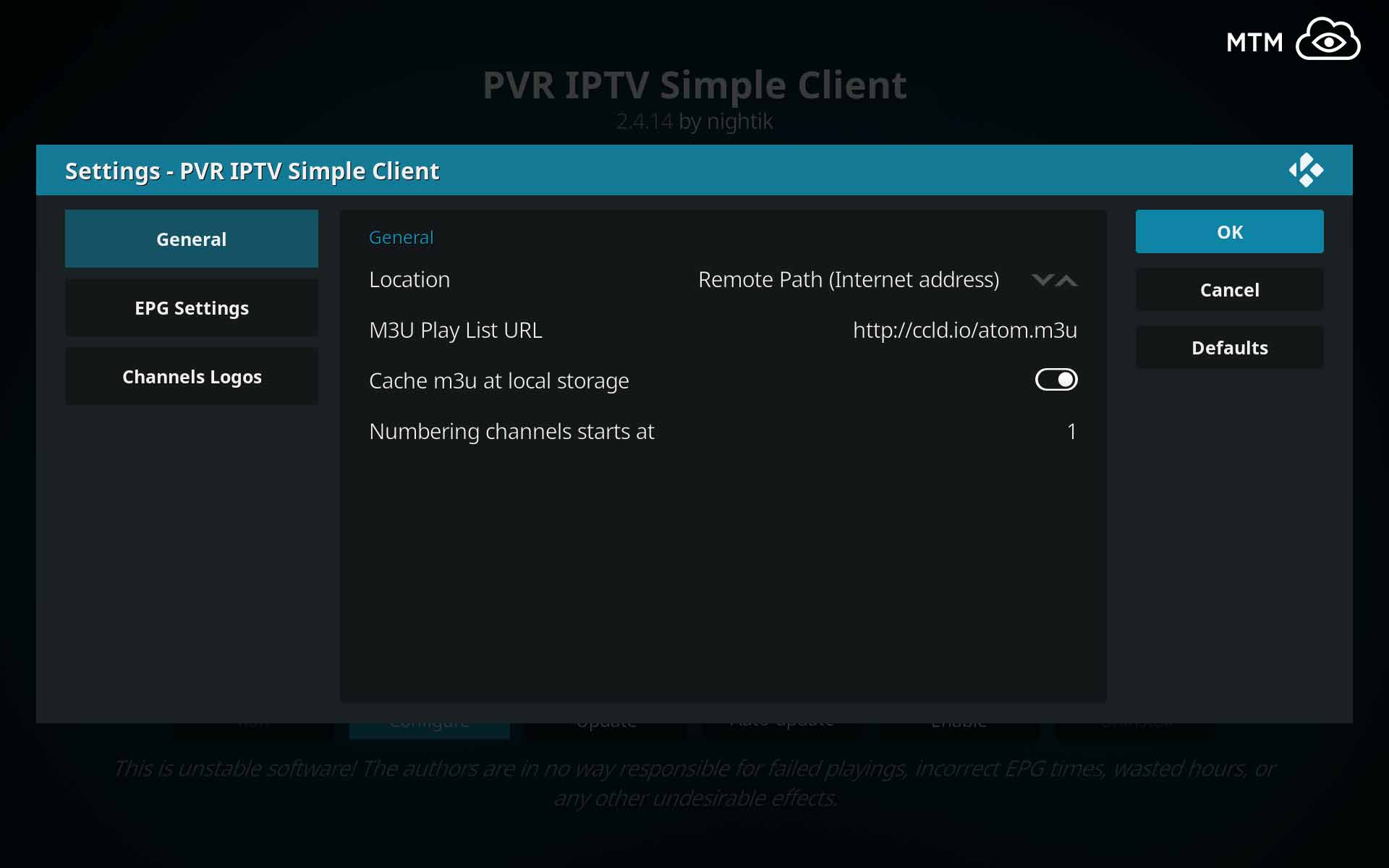 e-doctor iptv url site tp install on kodi 4/2018