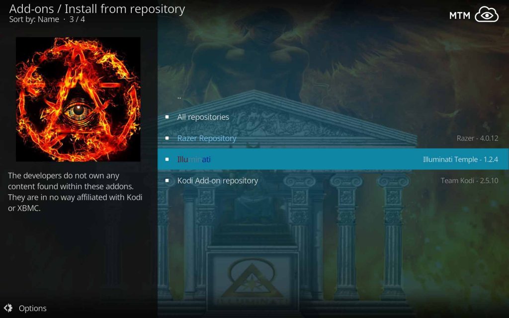 Click Illuminati to Access the Team's Repository Items