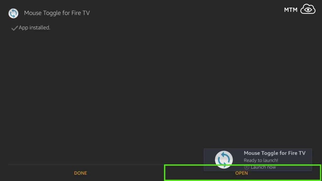 open mouse toggle apk on firestick or fire tv