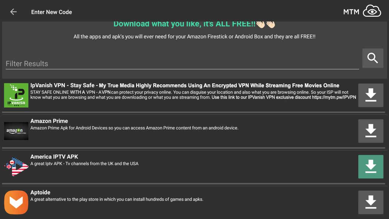 Android tv box movie apps apk