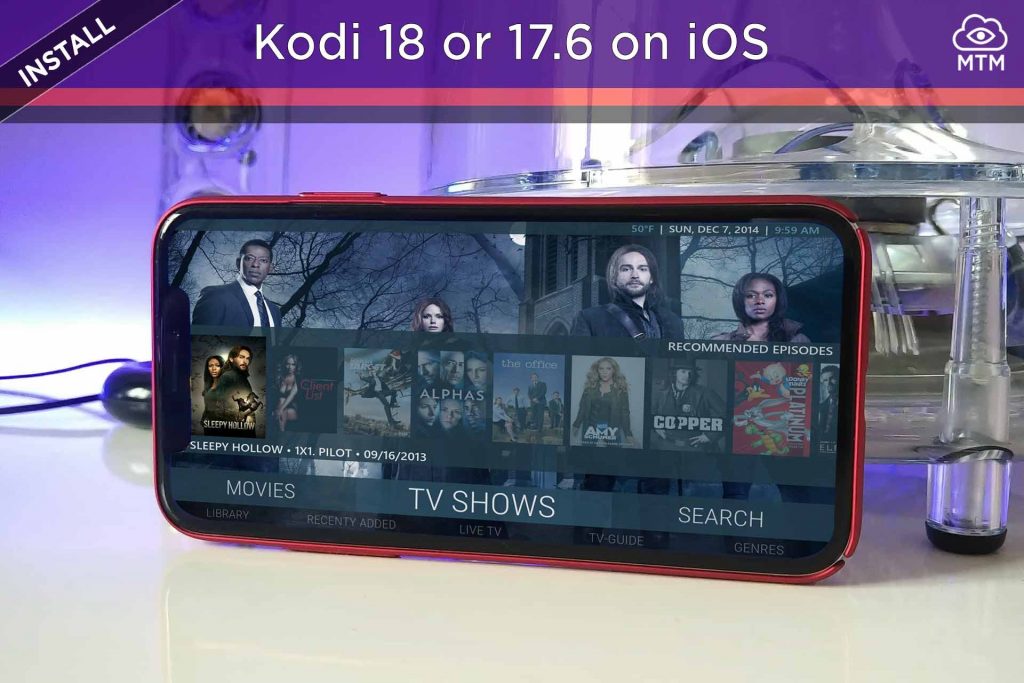 How to Install Kodi 18 or 17.6 on iPhone, iPad or iPod Touch without Jailbreak header image