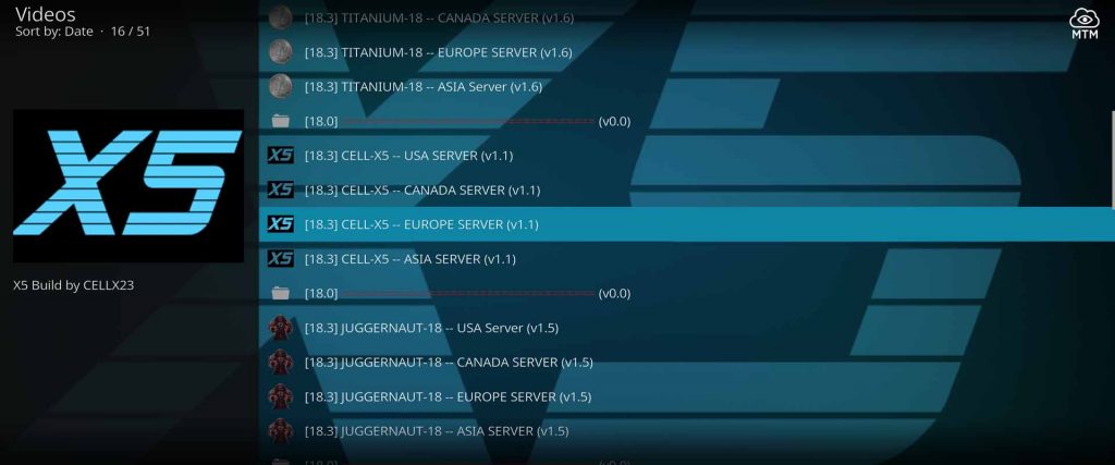 worldwide supreme builds server locations for cell-x5 kodi build