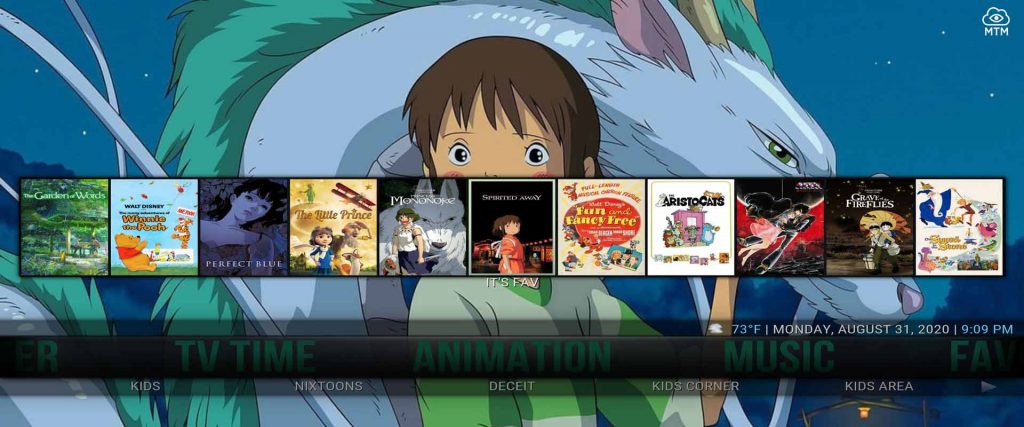 studio gibli, disney, and more in cell-x5 kodi build animation channels