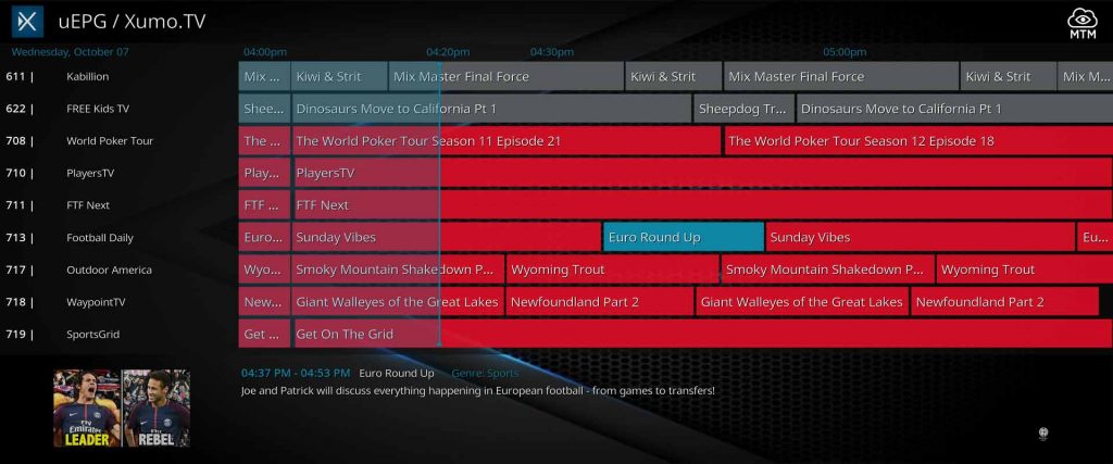 Xumo.TV Official Kodi IPTV Addon